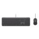 6. Logitech 920-013343 klawiatura Dołączona myszka Dom/Biuro USB QWERTZ Niemiecki Grafitowy