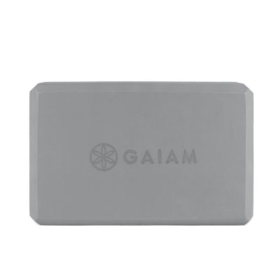 10. Kostka do jogi z pianki GAIAM  szara 61350