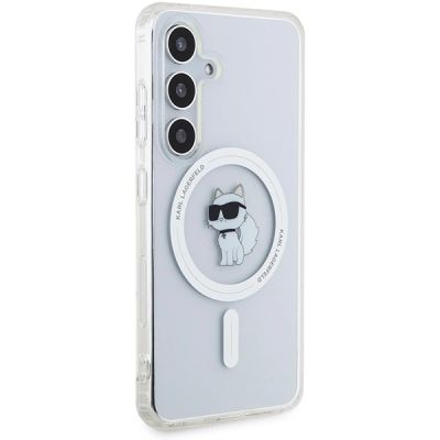 4. Etui Karl Lagerfeld IML Choupette MagSafe na Samsung Galaxy S24 - przezroczyste