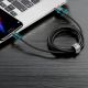 11. Kabel Baseus Cafule USB-A / USB-C QC 3.0 3A 0.5 m - czarno-czerwony