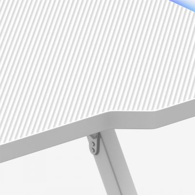 13. Biurko gamingowe Huzaro Hero 2.5 White RGB