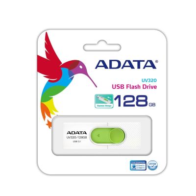3. Pendrive ADATA UV320 AUV320-128G-RWHGN (128GB; USB 3.0; kolor biały)