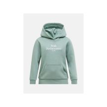Bluza juniorska PEAK PERFORMANCE Jr Original Small Logo Hood kolor zielony