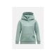 Bluza juniorska PEAK PERFORMANCE Jr Original Small Logo Hood kolor zielony