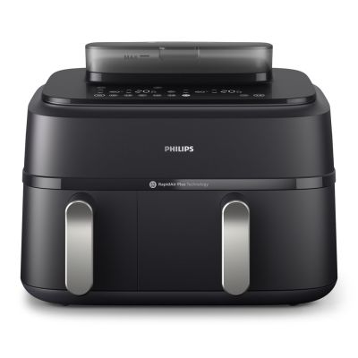8. Philips 5000 series NA551/00 frytkownica Podwójny 9 l Autonomiczny 2750 W Frytkownica na gorące powietrze Czarny, Srebrny