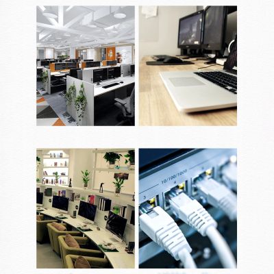9. Ugreen kabel sieciowy internetowy LAN Ethernet U/UTP Cat. 6 1000Mb/s 8m czarny (NW102)