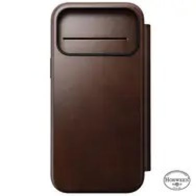 9. Nomad Modern Leather Folio pokrowiec na telefon komórkowy 16cm (6.3") Brązowy