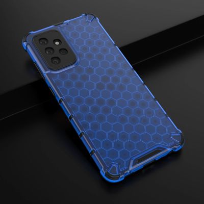 14. Honeycomb etui pancerny pokrowiec z żelową ramką Samsung Galaxy A72 4G niebieski