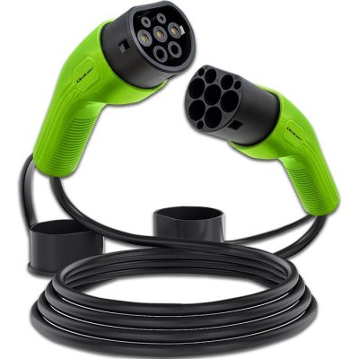 7. QOLTEC KABEL EV TYP2 DO ŁADOWANIA SAMOCHODU | 400V | 11KW | 16A | 5M