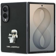 Etui Karl Lagerfeld Saffiano Karl&Choupette Pin na Samsung Galaxy Z Fold 8 - czarne