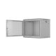 4. Szafa instalacyjna rack wisząca 19" 9U 600X450 szara drzwi perforowane Lanberg (flat pack)