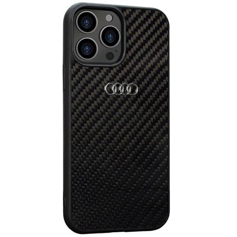 2. Etui Audi Carbon Fiber na iPhone 13 Pro Max - czarne