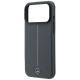 6. Etui Mercedes Leather Semi Wrap with Iconic Line MagSafe na iPhone 18 Pro / 17 Pro - ciemnoszare