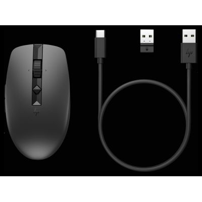22. Mysz HP 710 Rechargeable Silent Mouse Black bezprzewodowa z akumulatorem czarna 6E6F2AA