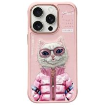 Etui Nimmy Cool&Cute 2.0 Cat na iPhone 16 Pro Max - różowe