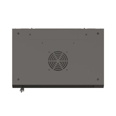 7. LANBERG SZAFA INSTALACYJNA RACK WISZĄCA 19" 9U 540X350 CZARNA DRZWI PRZESZKLONE (FLAT PACK)