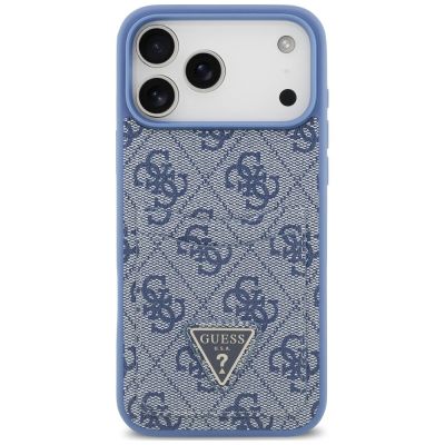 3. Etui Guess 4G nauble Card Triange na iPhone 18 Pro Max / 17 Pro Max - niebieskie