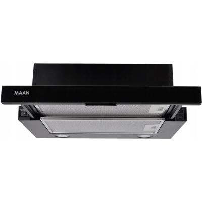 Okap teleskopowy MAAN Corona 2 G 50 cm | LED | czarne szkło