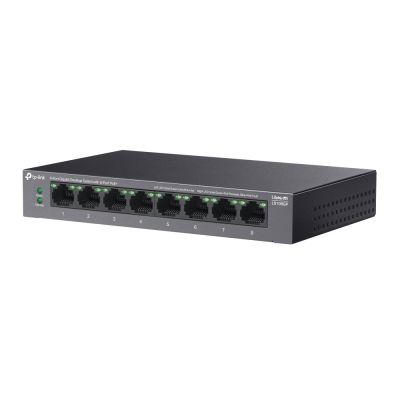 3. TP-Link LiteWave LS108GP przełącznik sieciowy Nie zarządzany Gigabit Ethernet (10/100/1000) Obsługa PoE Czarny