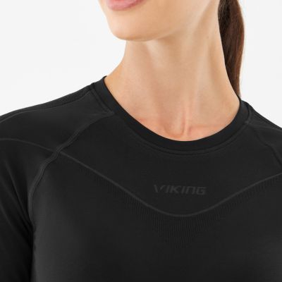 14. Bielizna termoaktywna damska Viking Gaja Lady Set czarna 500-27-5512-0900