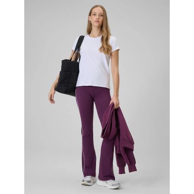 3. T-shirt slim gładki damski 4F 4FRAW25TTSHF3623-10S