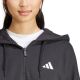 11. Bluza damska adidas Essentials 3-Stripes French Terry Quarter-Zip Hoodie czarna JN1956
