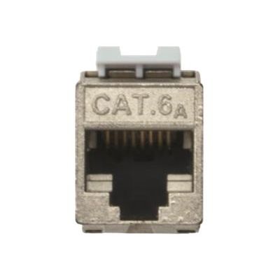 11. Moduł (gniazdo) keystone RJ45 (8P8C) kat.6A, STP,ekranowany, beznarzędziowy, stalowy, 24szt