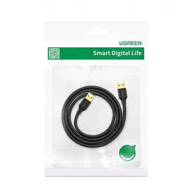 5. Kabel Ugreen US128 10371 USB-A 3.0 / USB-A 3.0 5Gb/s 2m - czarny