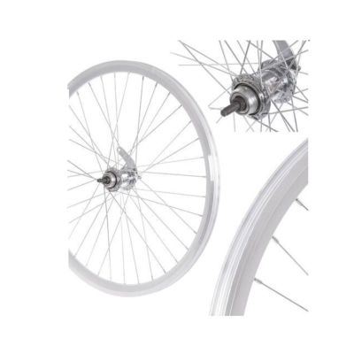 Koło 26'' tył torpedo stożek srebrne/srebrne