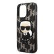 6. Etui Karl Lagerfeld Monogram Ikonik Patch na iPhone 13 Pro / iPhone 13 - czarne