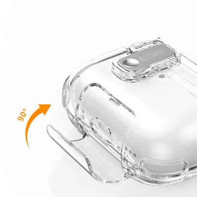 11. Etui Tech-Protect Bounce Pro na AirPods Pro 3 - pomarańczowe