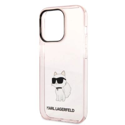 6. Etui Karl Lagerfeld Ikonik Choupette na iPhone 14 Pro - różowe