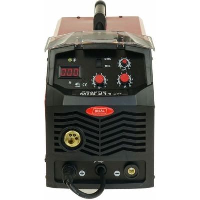 6. Półautomat spawalniczy MIG / MAG, min. prąd spawania: 30A, maks. prąd spawania: 200A, moc znamionowa: 6,2kW, zasilanie: 230V, metoda spawania: FLUX / MIG-MAG / MMA