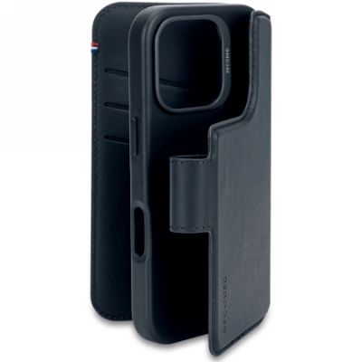 3. Decoded Leather Detachable Wallet - skórzana obudowa ochronna do iPhone 16 Pro kompatybilna z MagSafe (navy)