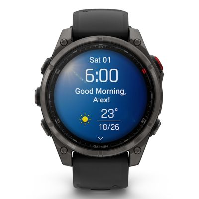 9. Zegarek sportowy Garmin fenix 8 PRO 47mm AMOLED Sapphire Carbon Gray