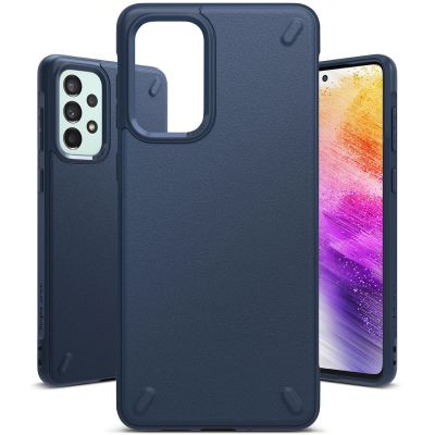 2. Ringke Onyx wytrzymałe etui pokrowiec Samsung Galaxy A73 granatowy