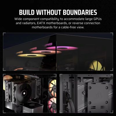9. Obudowa Corsair 3500X LXR LINK Tempered Glass Mid-Tower, Black