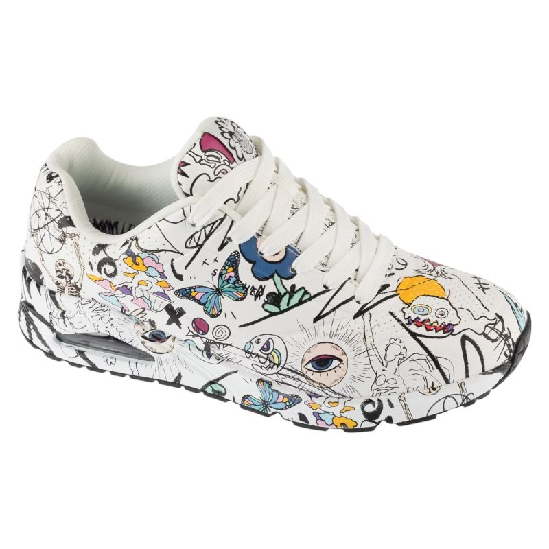 Skechers Uno - Process Sketch 183501-WBMT Białe 42