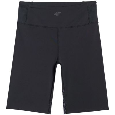 9. Legginsy damskie krótkie 4F FNK F048 głęboka czerń 4FWAW25TFSTF048 20S