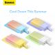 10. Powerbank Baseus Popsicle 5200mAh 20W z wbudowanym kablem Lightning (+ biały kabel Baseus Simple USB-C - USB-C 60W/20V/3A/30cm) - zółto-różowy