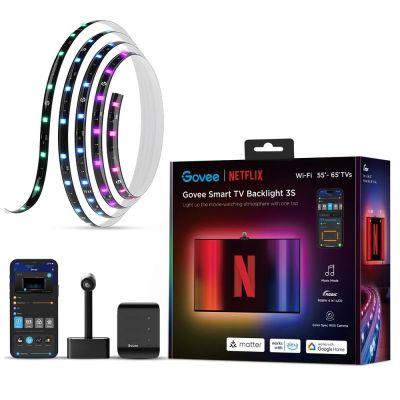 Taśma LED podświetlenie dla TV 55-65 cali, RGBIC, Wi-Fi+Bluetooth Govee H6098 Envisual TV Backlight Netflix Co-branding Version