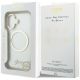 8. Etui Guess IML Script Metal MagSafe na iPhone 17 - przezroczyste