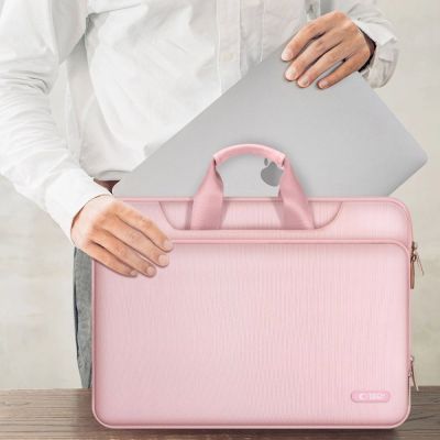 8. Torba na laptopa 15-16 Tech-Protect Pocket - różowa