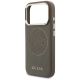6. Etui Guess Perforated 4G MagSafe na iPhone 17 Pro - brązowe