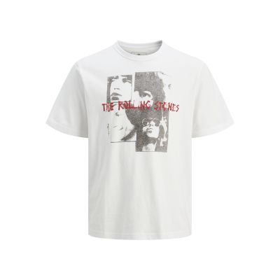 Jack&Jones T-shirt Rolling Stones JPRBLUSTONES SS TEE 12284292 WHITE