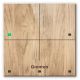 2. Grenton Panel dotykowy/ 4 pola dotykowe/ TF-Bus/ jasny drewniany front