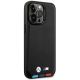 4. Etui BMW Leather Stamp Tricolor na iPhone 14 Pro - czarne