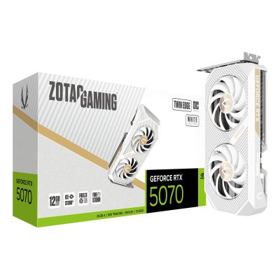 7. Karta graficzna ZOTAC GAMING GeForce RTX 5070 Twin Edge OC WHITE ED 12GB GDDR7