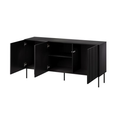 2. Komoda ISLA 150,5x40x75 czarny mat