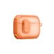 5. Etui AMAZINGTHING Titan Pro Mag Case Clear do AirPods Pro 3 - pomarańczowe